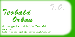 teobald orban business card